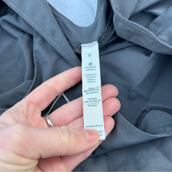 SOLD Lululemon Gray Speedy Runsie Romper, Athletic Workout Athleisure Running - Picture 4 of 8